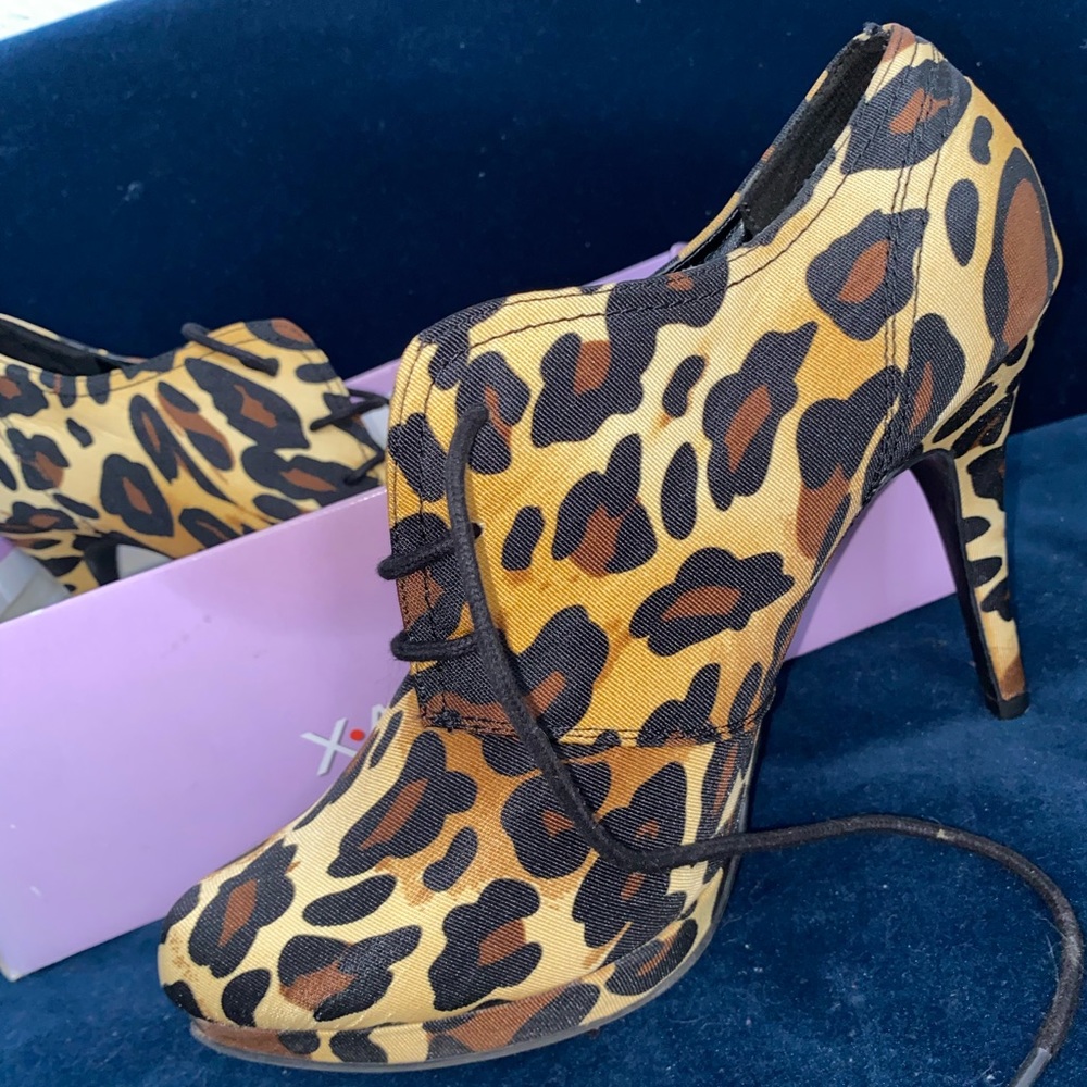 Leopard print heels